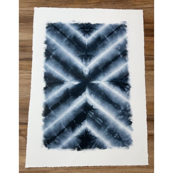 Pottery Barn Indigo Textile Print (not framed) - Picture 1 of 6
